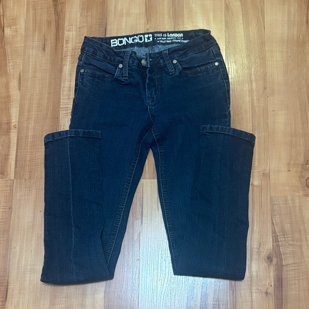 BONGO Women's Deep Indigo Cropped Jeans